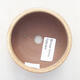 Ceramic bonsai bowl 8.5 x 8.5 x 4 cm, beige color - 3/3