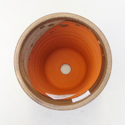 Ceramic bonsai bowl 10.5 x 10.5 x 14.5 cm, brown color - 3