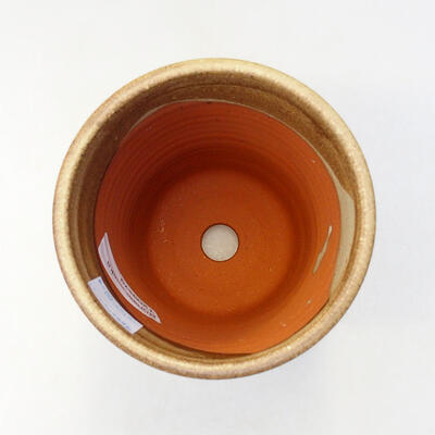 Ceramic bonsai bowl 10 x 10 x 14.5 cm, brown color - 3