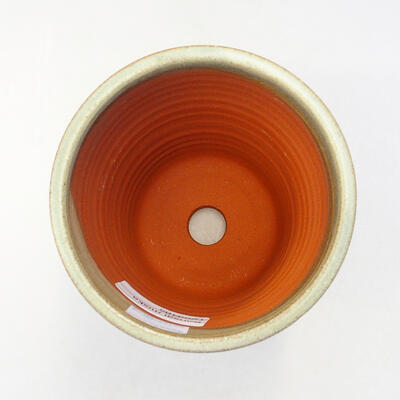 Ceramic bonsai bowl 10.5 x 10.5 x 13.5 cm, color green - 3