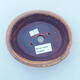 Ceramic bonsai bowl 14 x 11.5 x 4 cm, pink-brown color - 3/3