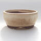 Ceramic bonsai bowl 10 x 10 x 3.5 cm, beige color - 3/3