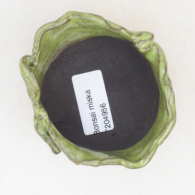 Ceramic shell 7.5 x 7 x 4 cm, color green - 3