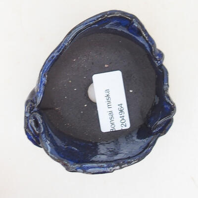 Ceramic shell 7.5 x 7 x 5 cm, color blue - 3