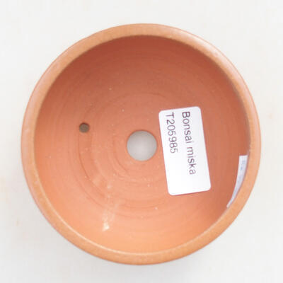 Ceramic bonsai bowl 9 x 9 x 4 cm, color brown - 3