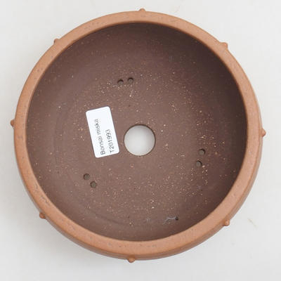 Ceramic bonsai bowl 17 x 17 x 6 cm, color brown - 3
