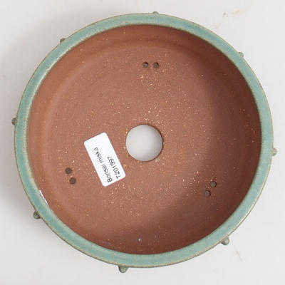 Ceramic bonsai bowl 17 x 17 x 5.5 cm, brown color - 3