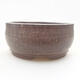Ceramic bonsai bowl 9 x 9 x 4 cm, color brown - 3/3