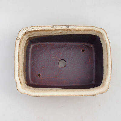 Bonsai bowl H 50 - 16.5 x 12 x 6 cm, Beige scratched - 3