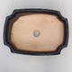 Ceramic bonsai bowl H 03 - 16,5 x 11,5 x 5 cm, black glossy - 3/3
