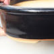 Ceramic bonsai dish H 19, black glossy - 3/3