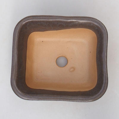 Ceramic bonsai bowl H 38 - 12 x 10 x 5.5 cm, Brown - 3
