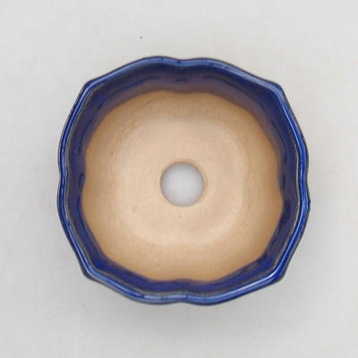 Ceramic bonsai bowl H 95 - 7 x 7 x 4,5 cm, blue - 3