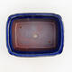 Bonsai bowl H 50 - 16.5 x 12 x 6 cm, blue scratched - 3/3
