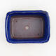 Bonsai bowl + saucer H 50 - bowl 16.5 x 12 x 6 cm, saucer 17 x 12.5 x 1.5 cm, Blue Oxide - 3/5