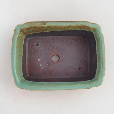 Bonsai bowl H 50 - 16.5 x 12 x 6 cm, green scratched - 3