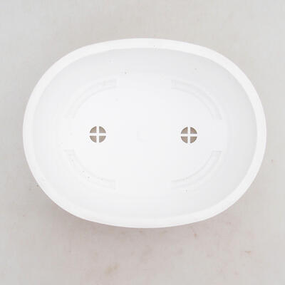 Bonsai bowl plastic MP-4 oval white 16 x 12.5 x 6 cm - 3