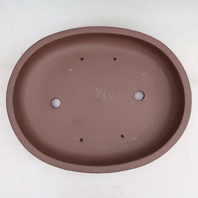 Bonsai bowl 43 x 34 x 8 cm, color brown - 3