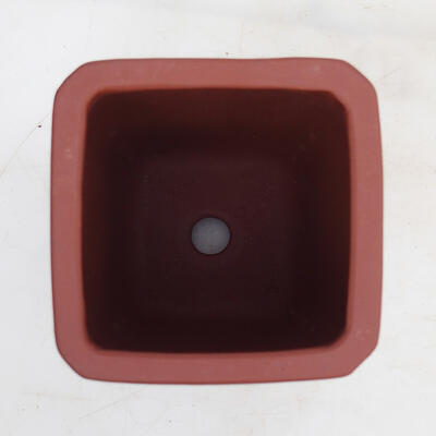 Bonsai bowl 11 x 11 x 17.5 cm, brick color - 3