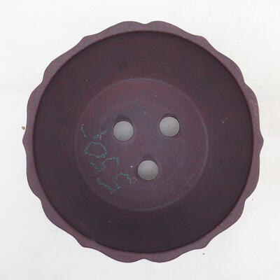 Bonsai bowl 19 x 19 x 9.5 cm, color brown-red - 3