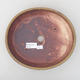 Ceramic bonsai bowl 22.5 x 19.5 x 5 cm, brown color - 3/3