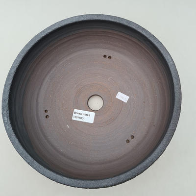 Ceramic bonsai bowl 26 x 26 x 8 cm, color cracked - 3