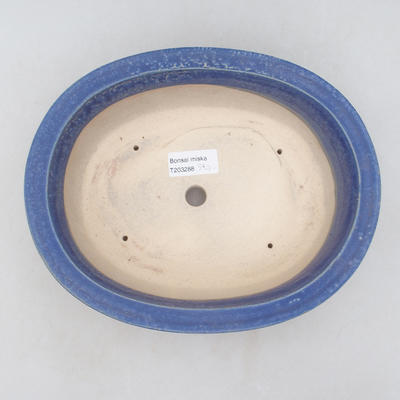 Ceramic bonsai bowl 23 x 19 x 8 cm, color blue - 3