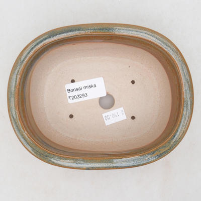 Ceramic bonsai bowl 15.5 x 13 x 5.5 cm, color gray-rusty - 3