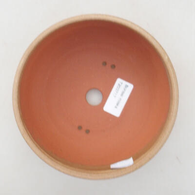 Ceramic bonsai bowl 15 x 15 x 6.5 cm, beige color - 3