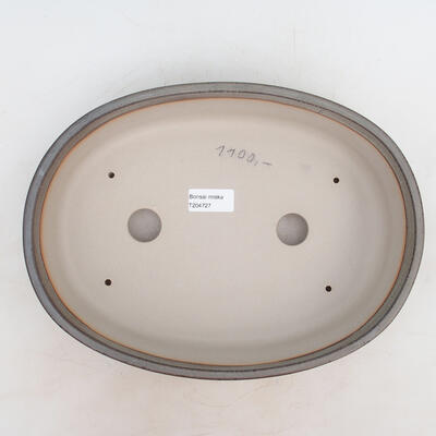 Bonsai bowl 30.5 x 22.5 x 7.5 cm, gray color - 3