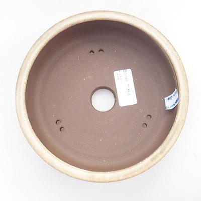 Ceramic bonsai bowl - 16 x 16 x 5,5 cm, color beige - 3