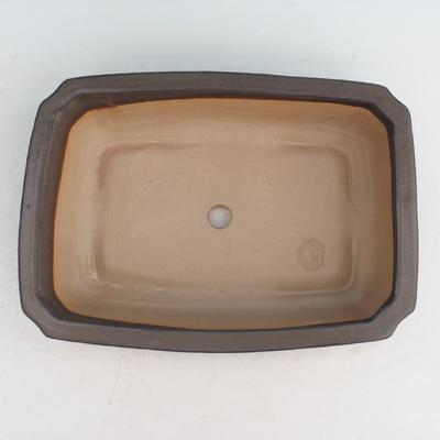 Ceramic bonsai bowl H 07 - 30 x 21,5 x 8,5 cm, brown - 30 x 21.5 x 8.5 cm - 3