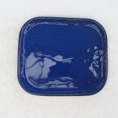 Bonsai bowl + tray H37 - bowl 14 x 12 x 7 cm, tray 14 x 13 x 1 cm, blue - bowl 14 x 12 x 7 cm, tray 14 x 13 x 1 cm - 3