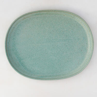 Ceramic bowl + saucer H54 - bowl 35 x 28 x 9.5 cm saucer 36 x 29 x 2 cm, green - 3