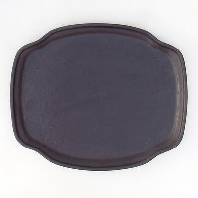 Ceramic bowl + saucer H55 - bowl 28 x 23 x 10 cm saucer 29 x 24 x 2 cm, black matt - 3