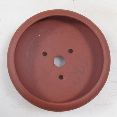 Bonsai bowl 11 x 11 x 3.5 cm, brick color - 3