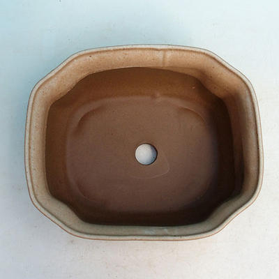 Ceramic bonsai bowl H 31 - 14,5 x 12,5 x 6 cm, beige - 14.5 x 12.5 x 6 cm - 3