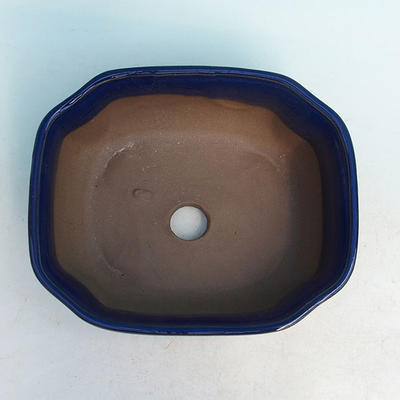 Ceramic bonsai bowl H 31 - 14,5 x 12,5 x 6 cm, blue - 14.5 x 12.5 x 6 cm - 3