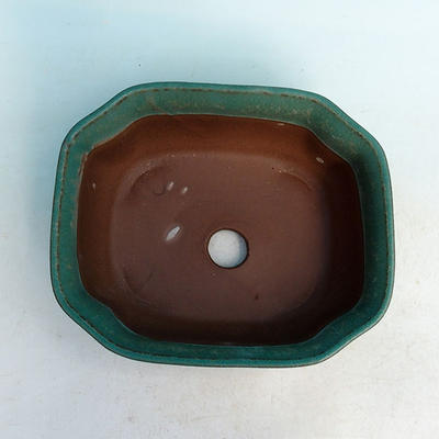 Ceramic bonsai bowl H 31 - 14,5 x 12,5 x 6 cm, green - 14.5 x 12.5 x 6 cm - 3