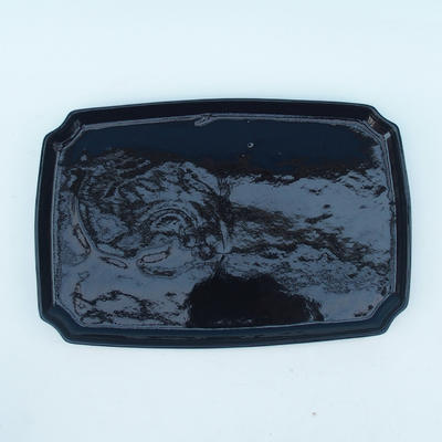 Bonsai pot  and tray of water  H07, black matt - 3