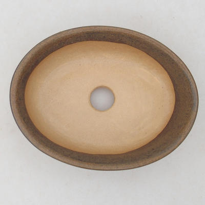Bonsai bowl, tray H04 - bowl 10 x 7,5 x 3,5 cm, tray 10 x 7,5 x 1 cm - 3