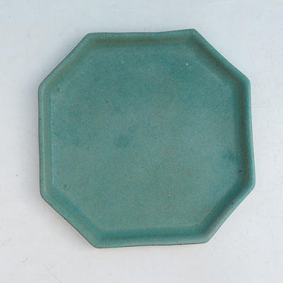Bonsai bowl + tray H 13 - bowl11,5 x 11,5 x 4,5 cm, tray 11,5 x 11,5 x 1 cm, green - bowl 11,5 x 11,5 x 4,5 cm, podmiska 11,5 x 11,5 x 1 cm - 3