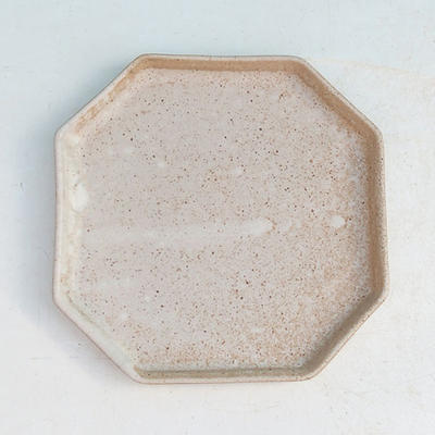 Bonsai bowl + tray H 13 - bowl11,5 x 11,5 x 4,5 cm, tray 11,5 x 11,5 x 1 cm, beige - bowl 11,5 x 11,5 x 4,5 cm, tray 11,5 x 11,5 x 1 cm - 3