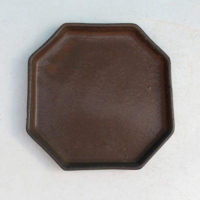 Bonsai bowl + tray H 13 - bowl11,5 x 11,5 x 4,5 cm, tray 11,5 x 11,5 x 1 cm, black - bowl 11,5 x 11,5 x 4,5 cm, tray 11,5 x 11,5 x 1 cm - 3