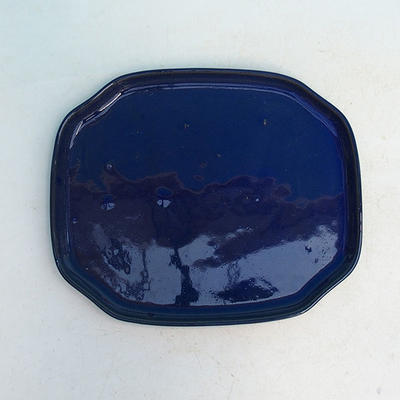 Bonsai bowl H31 - bowl 14,5 x 12,5 x 6 cm, bowl 14,5 x 12,5 x 1 cm, blue - bowl 14,5 x 12,5 x 6 cm, tray 14,5 x 12,5 x 1 cm - 3