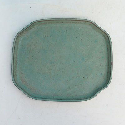 Bonsai bowl H31 - bowl 14,5 x 12,5 x 6 cm, bowl 14,5 x 12,5 x 1 cm, green - bowl 14,5 x 12,5 x 6 cm, tray 14,5 x 12,5 x 1 cm - 3