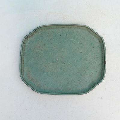 Bonsai bowl tray H32 - bowl 12.5 x 10.5 x 6 cm, tray 12.5 x 10.5 x 1 cm, green bowl 12.5 x 10.5 x 6 cm, tray 12.5 x 10.5 x 1 cm - 3