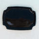 Bonsai bowl tray H03 - 16,5 x 11,5 x 5 cm, tray 16,5 x 11,5 x 1 cm, black - 16.5 x 11.5 x 5 cm, tray 16.5 x 11.5 x 1 cm - 3/4