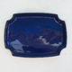Bonsai bowl tray H03 - 16,5 x 11,5 x 5 cm, tray 16,5 x 11,5 x 1 cm, blue - 16,5 x 11,5 x 5 cm, tray 16,5 x 11,5 x 1 cm - 3/4