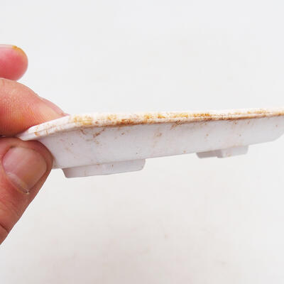 Bonsai saucer plastic PP-1 white 15 x 11 x 1.8 cm - 3